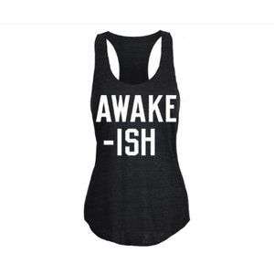 G2OH Women’s Awake-ish Athletic Tank Top Small